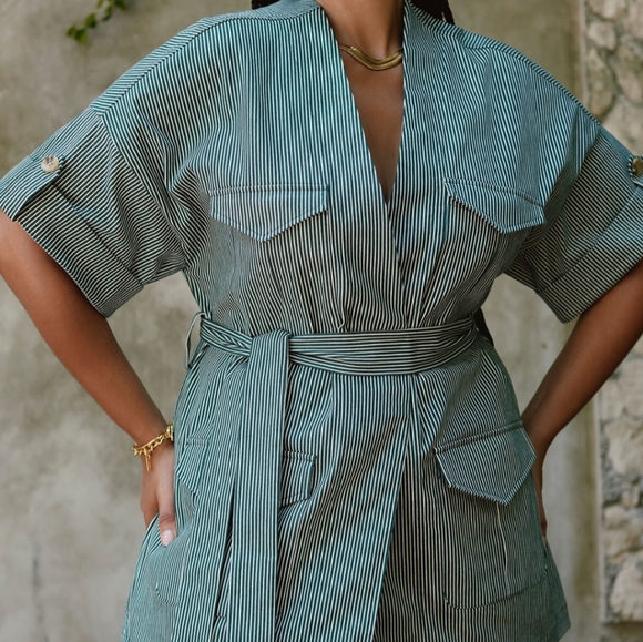 Plus size striped jacket - Picture 4 of 5